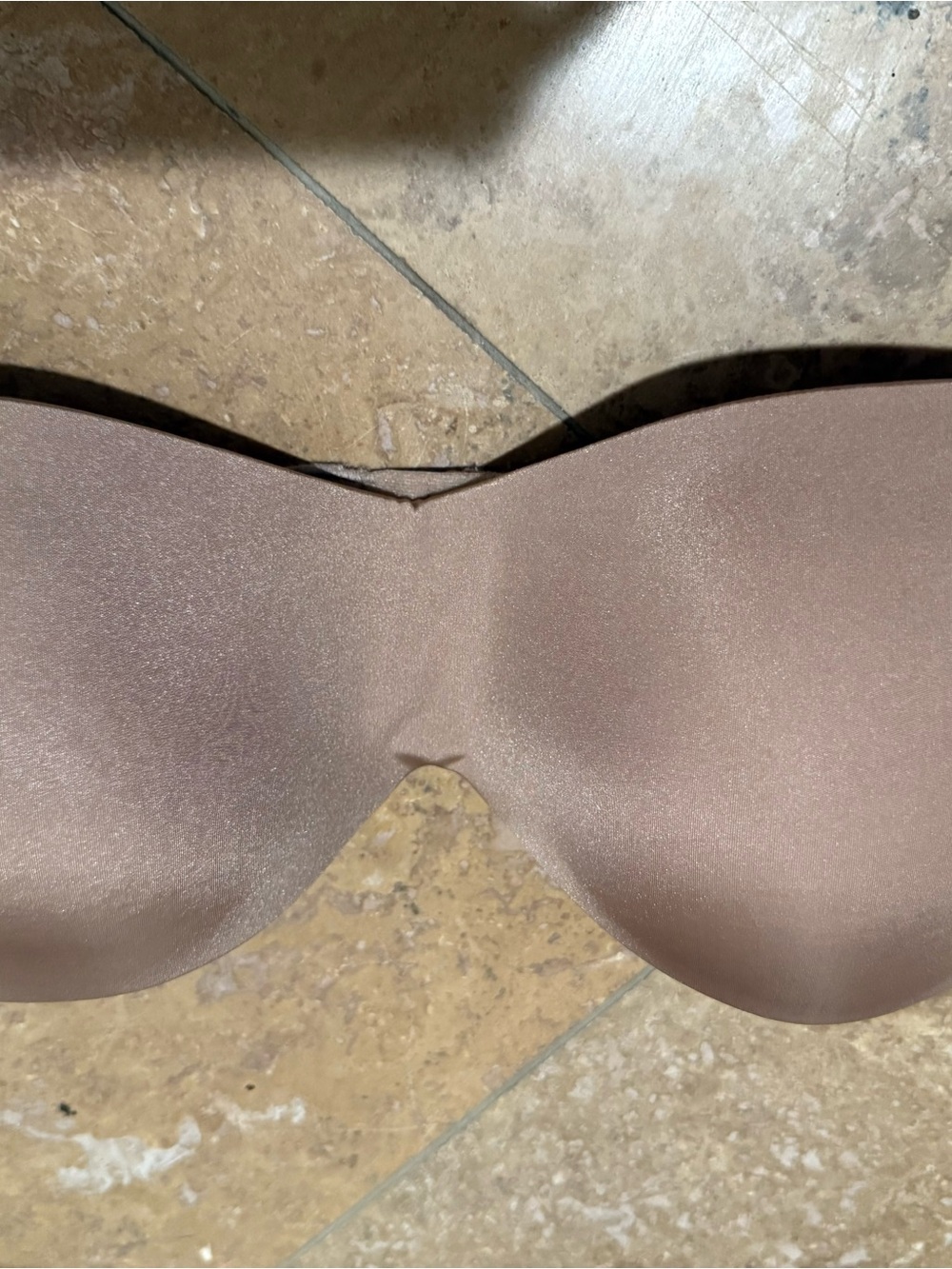 H&M Strapless Molded Bandeau Bra - Taupe